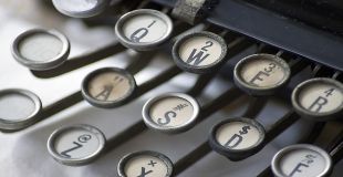 Typewriter image. Credit and Copyright R.J.C. Watt